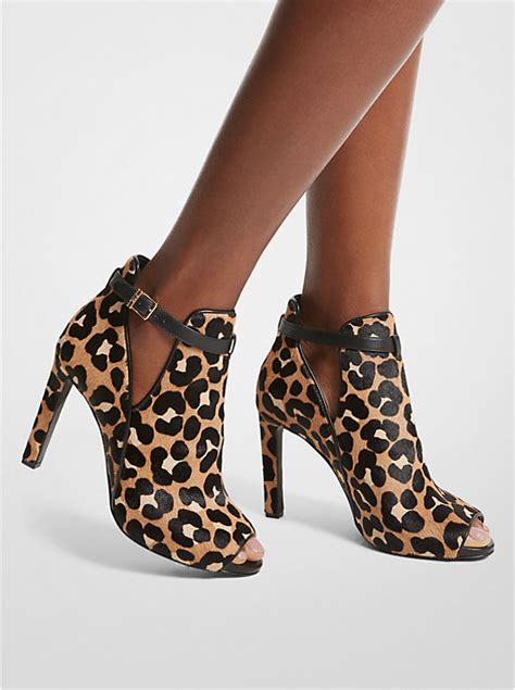 michael kors leopard ankle boots|zappos michael kors boots.